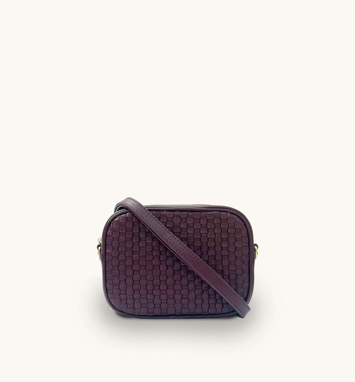 Apatchy London The Penelope Woven Leather Camera Bag