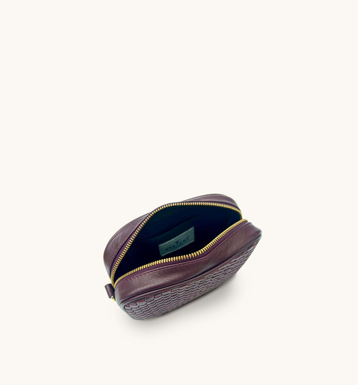Apatchy London The Penelope Woven Leather Camera Bag