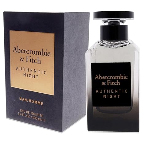 Abercrombie & Fitch Authentic Night Man Eau De Toilette Spray 100ml - Fragrance London