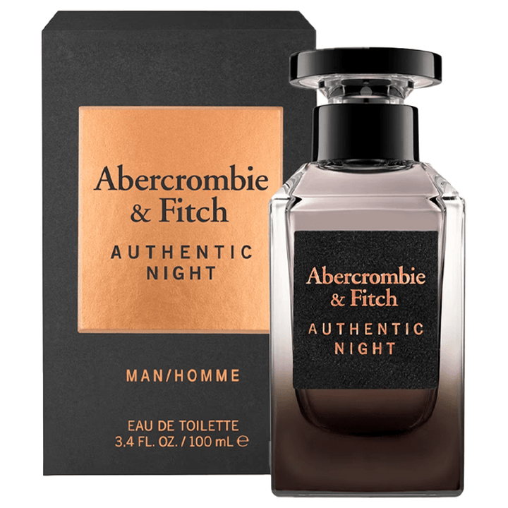 Abercrombie & Fitch Authentic Night Man Eau De Toilette Spray 100ml - Fragrance London