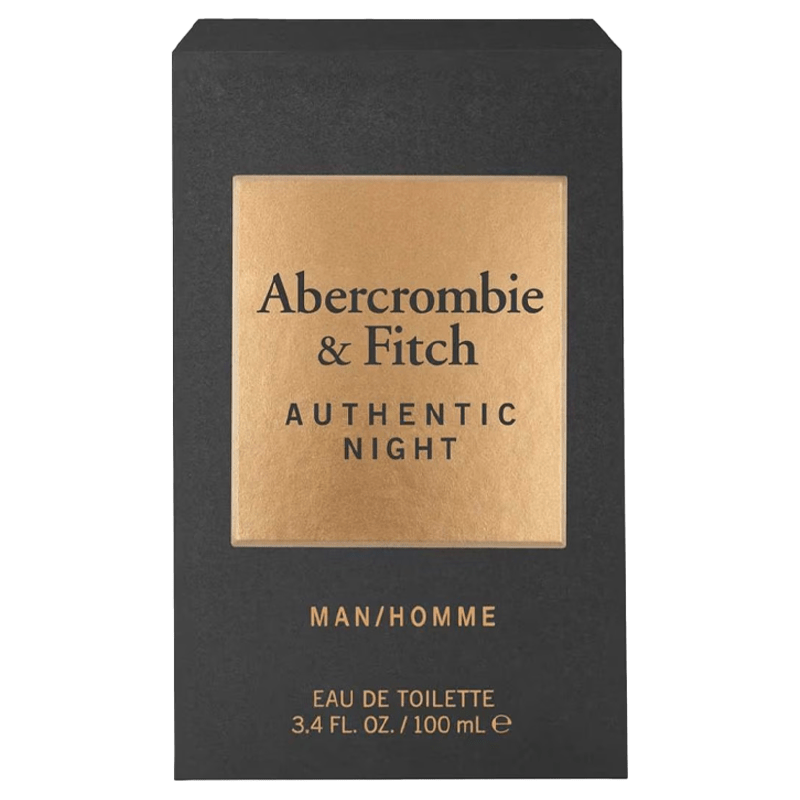 Abercrombie & Fitch Authentic Night Man Eau De Toilette Spray 100ml - Fragrance London