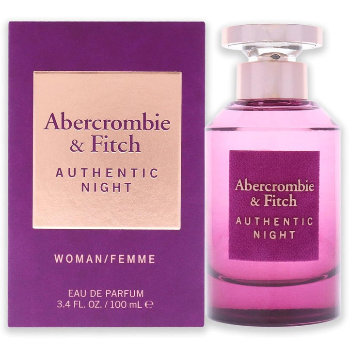 Abercrombie & Fitch Authentic Night Woman Eau De Parfum Spray 100ml - Fragrance London