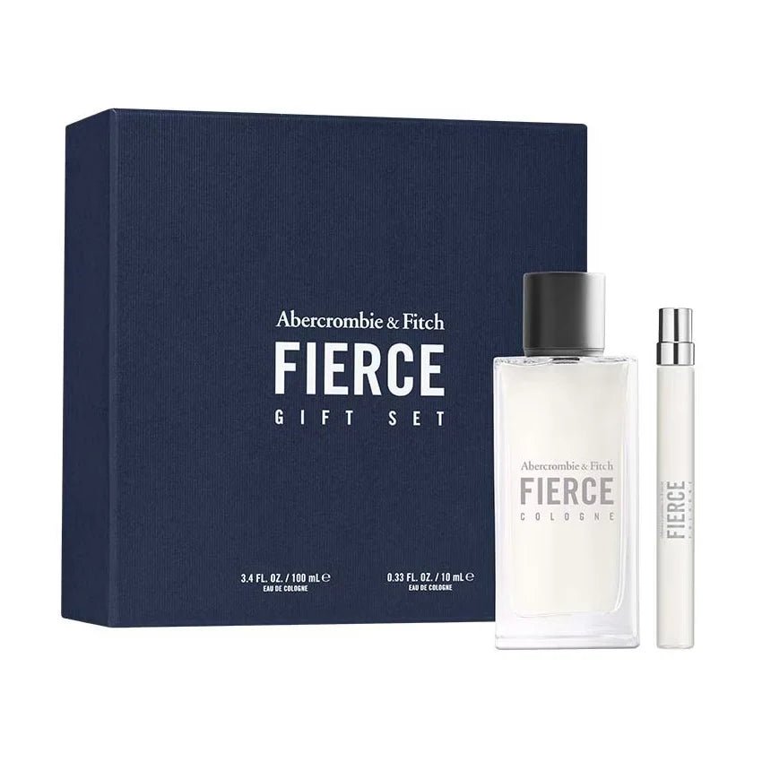 Abercrombie & Fitch Fierce Gift Set (Eau De Cologne 100ml + Eau De Cologne 10ml) - Fragrance London