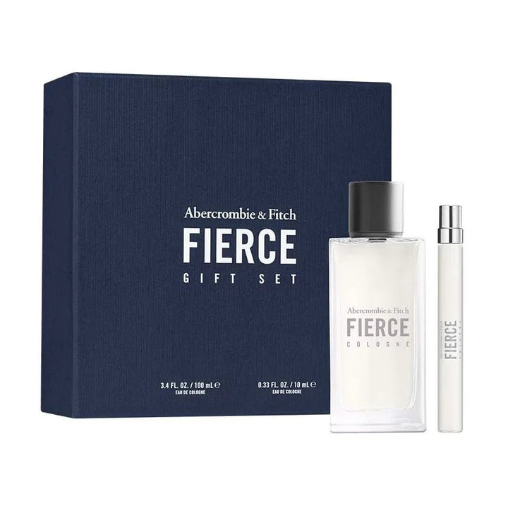 Abercrombie & Fitch Fierce Gift Set (Eau De Cologne 100ml + Eau De Cologne 10ml) - Fragrance London