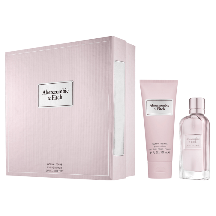 Abercrombie & Fitch First Instinct For Her Eau De Parfum Spray 100ml / Body Lotion 200ml - Fragrance London