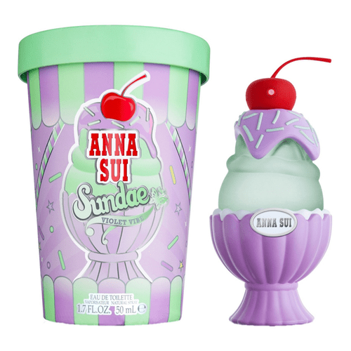 Anna Sui Sundae Violet Vibe Eau De Toilette Spray 50ml - Fragrance London