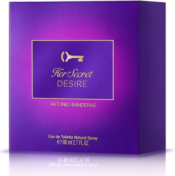 Antonio Banderas Her Secret Desire Eau De Toilette Spray 80ml - Fragrance London