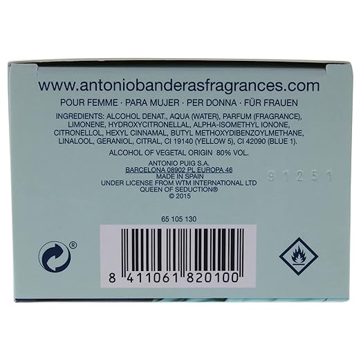 Antonio Banderas Queen Of Seduction Eau De Toilette Spray 80ml - Fragrance London
