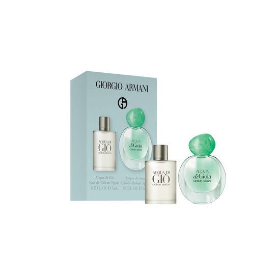 Armani Miniature Gift Set (Acqua Di Gio EDT 5ml + Acqua Di Gioia EDP 5ml) - Fragrance London