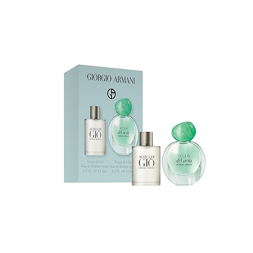 Armani Miniature Gift Set (Acqua Di Gio EDT 5ml + Acqua Di Gioia EDP 5ml) - Fragrance London