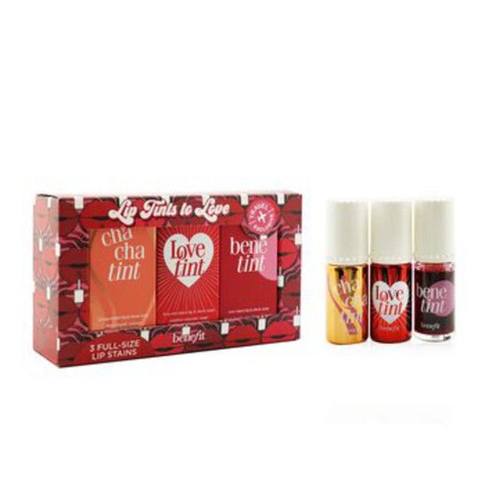 Benefit ChaChaTint Cheek & Lip Stain Trio Set (Orange 6ml + Red 6ml + Fiery Red 6ml) - Fragrance London