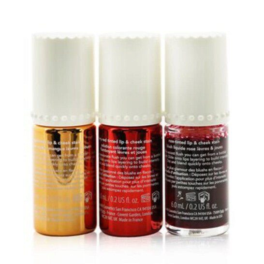 Benefit ChaChaTint Cheek & Lip Stain Trio Set (Orange 6ml + Red 6ml + Fiery Red 6ml) - Fragrance London