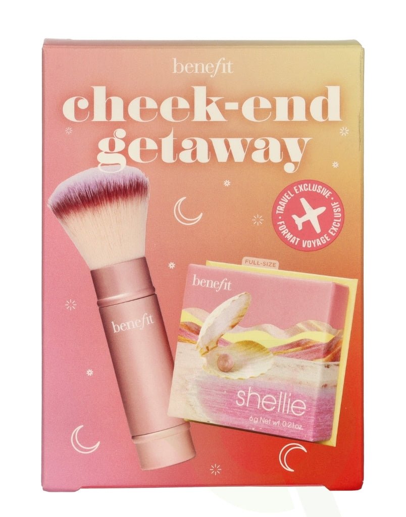 Benefit Cheek - End Getaway Set (Shellie Blush 6g + Multitasking Brush 57g) - Fragrance London