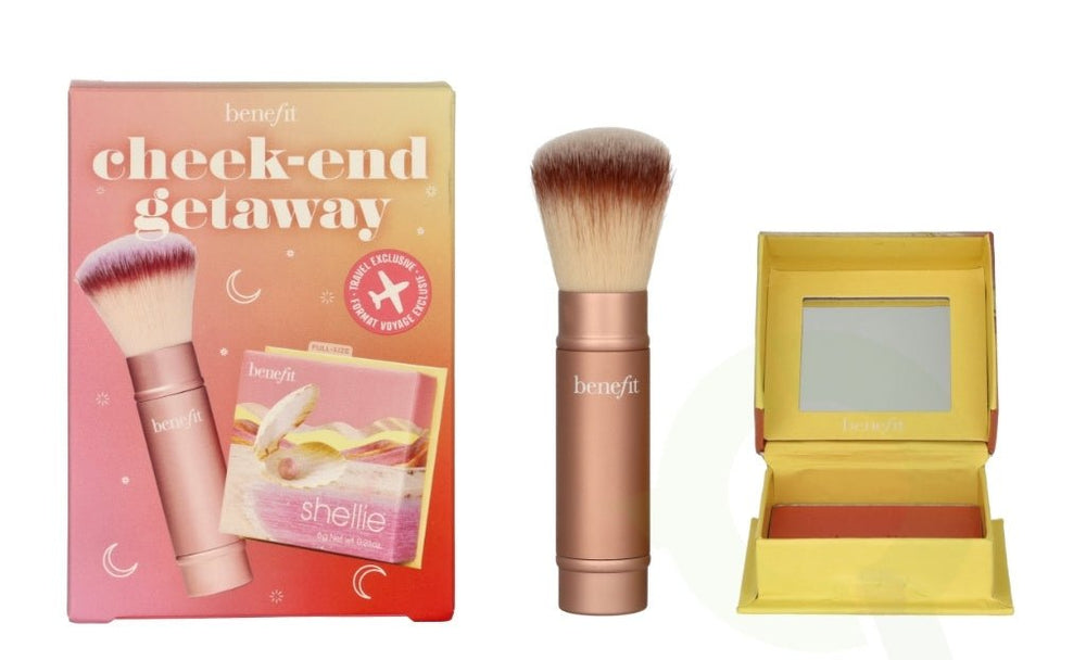 Benefit Cheek - End Getaway Set (Shellie Blush 6g + Multitasking Brush 57g) - Fragrance London