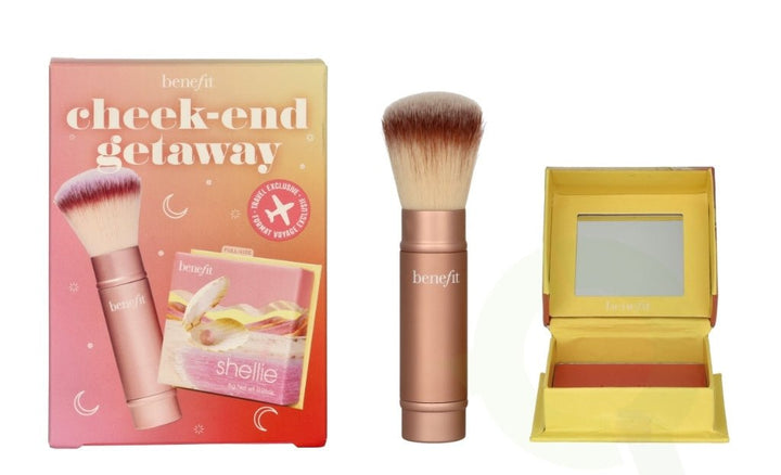 Benefit Cheek - End Getaway Set (Shellie Blush 6g + Multitasking Brush 57g) - Fragrance London