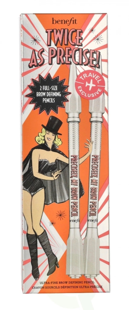 Benefit Precisely My Brow Pencil Duo Set (Shade 3 Warm Light Brown – 2x0.08g) - Fragrance London