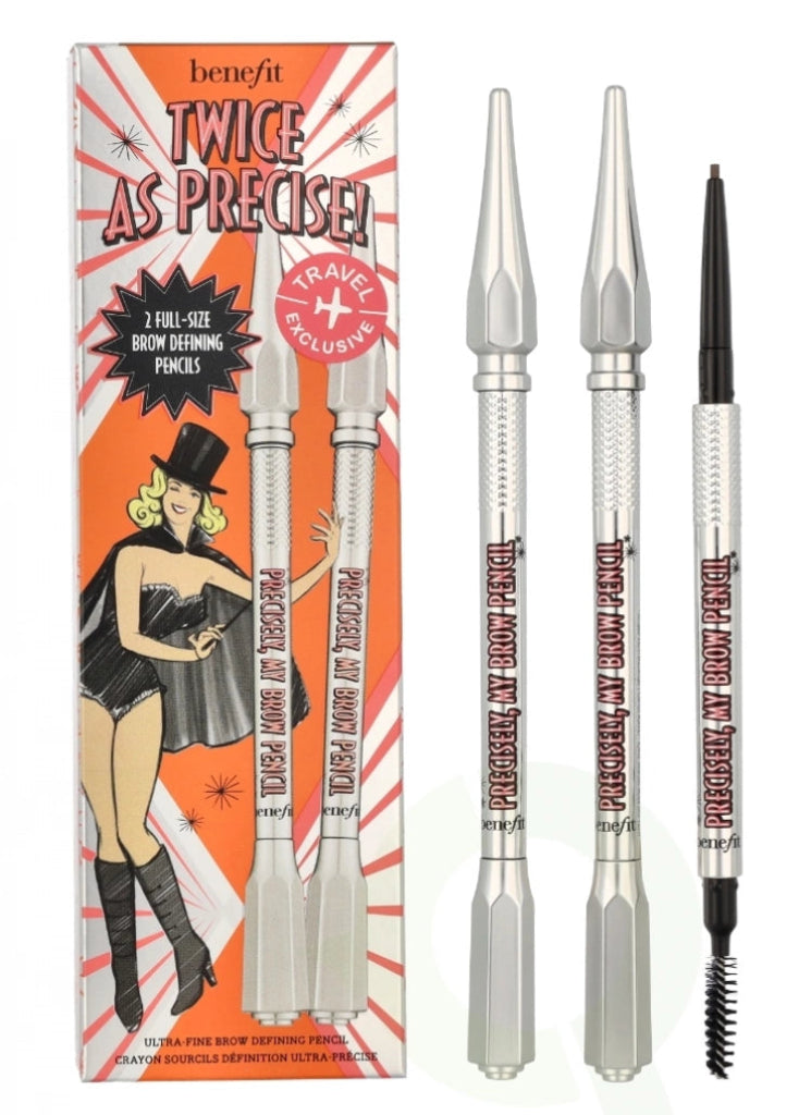 Benefit Precisely My Brow Pencil Duo Set (Shade 3 Warm Light Brown – 2x0.08g) - Fragrance London