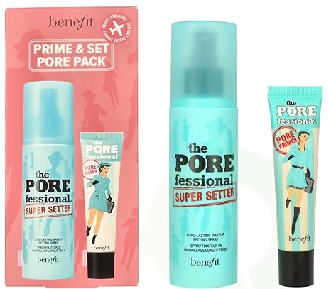 Benefit The Porefessional Primer Set (Primer 22ml + Super Setter 120ml) - Fragrance London