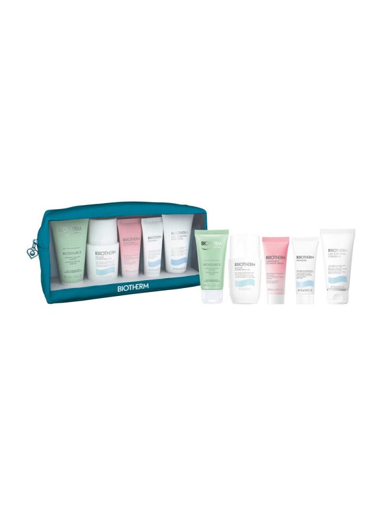 Biotherm Aquasource Set (Deodorant Roll - On 75ml + Foaming Cleanser 50ml + Biomains 20ml + Lait Corporel 50ml + Nutri Cream 20ml) - Fragrance London