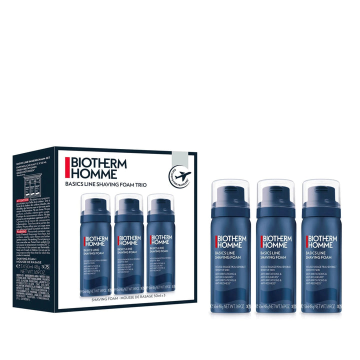 Biotherm Homme Sensitive Shaving Foam (3 x 50ml) - Fragrance London