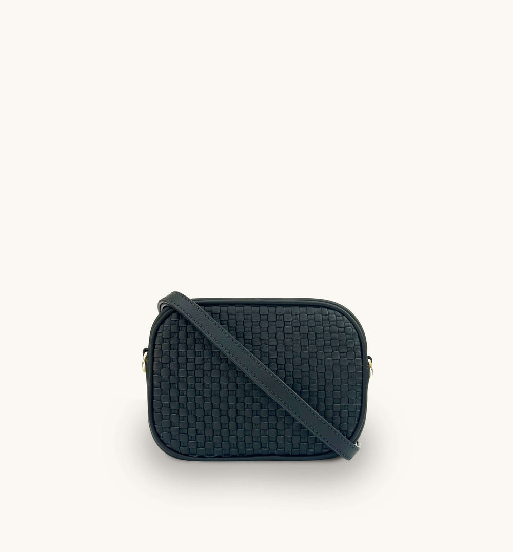Apatchy London The Penelope Woven Leather Camera Bag