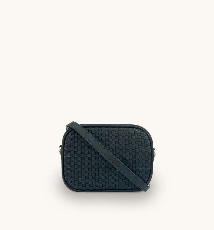 Apatchy London The Penelope Woven Leather Camera Bag