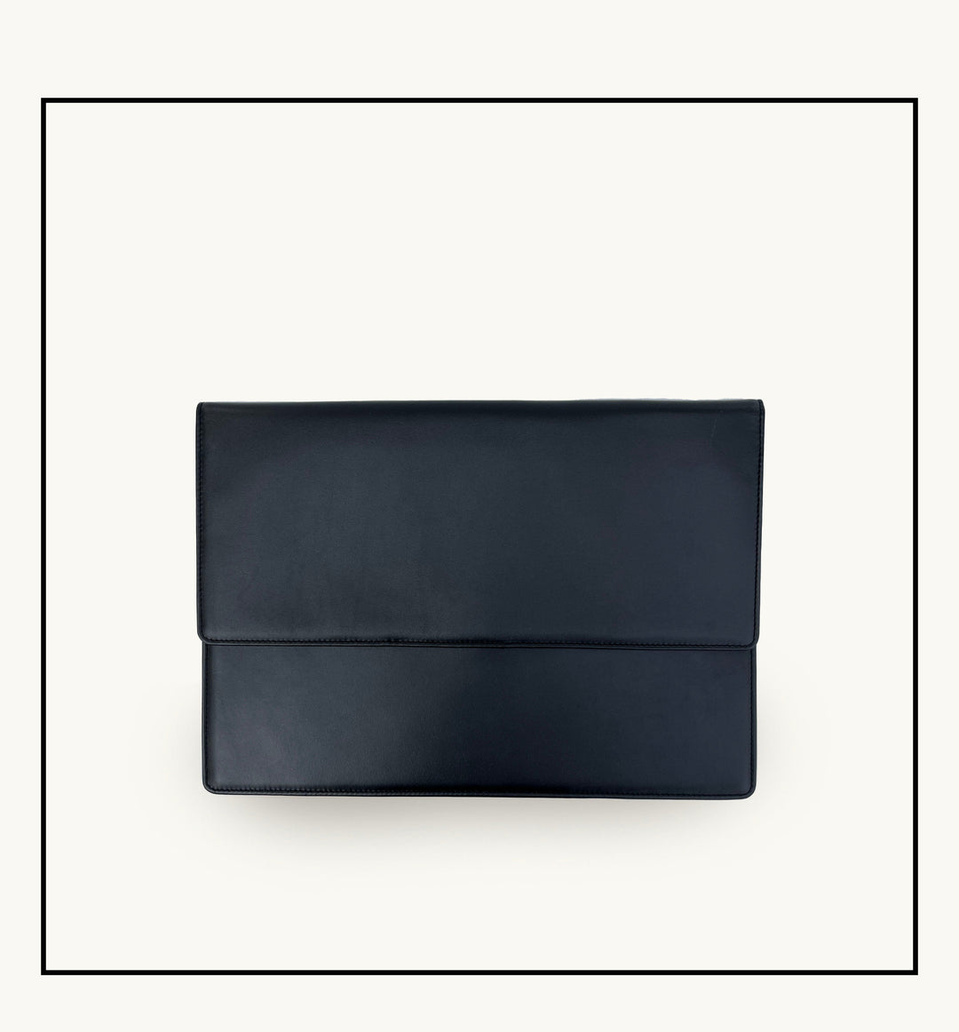 Apatchy London Black Leather Laptop 13-14 inch Sleeve
