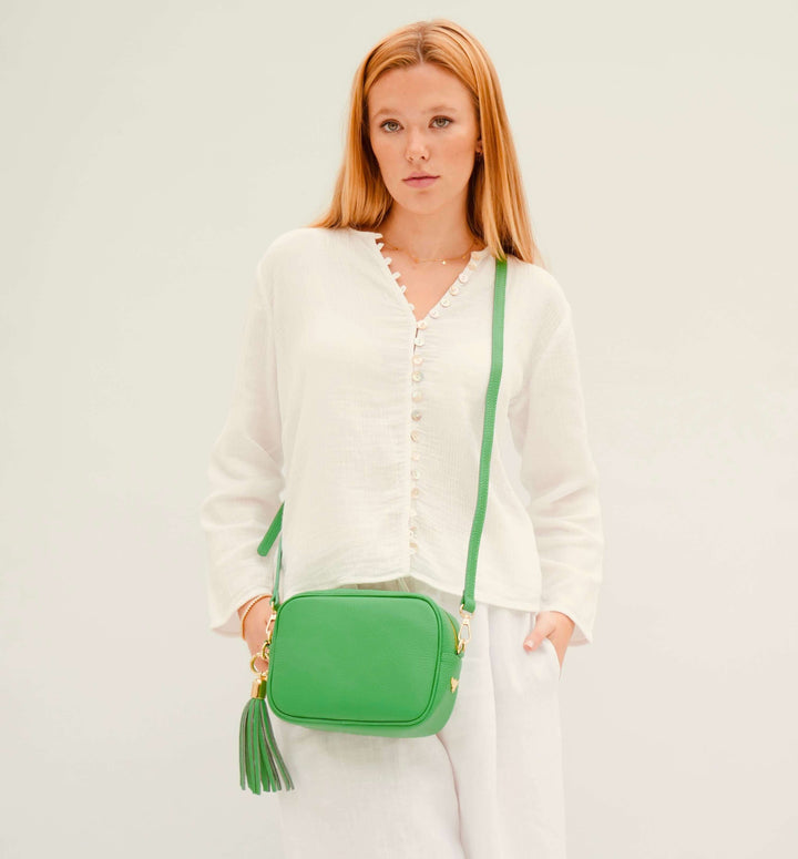 Apatchy London The Tassel Leather Crossbody Bag
