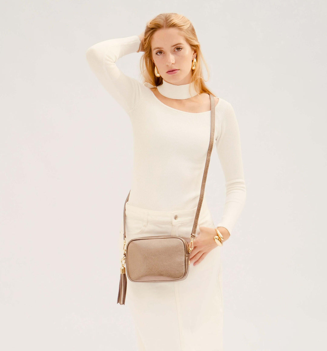 Apatchy London The Tassel Leather Crossbody Bag