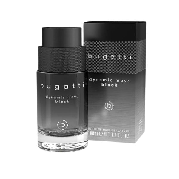 Bugatti Dynamic Move Black Eau de Toilette Spray 100ml - Fragrance London