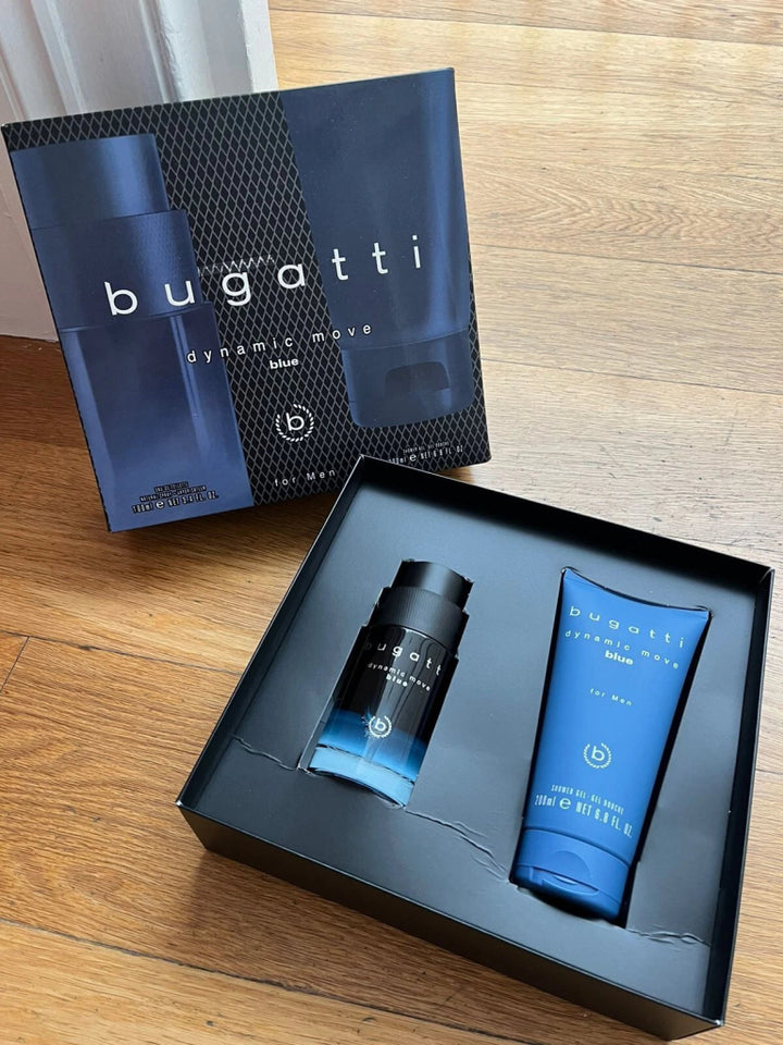 Bugatti Dynamic Move Blue For Men Gift Set (Eau De Toilette Spray 100ml + Shower Gel 200ml) (New) - Fragrance London