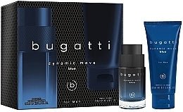 Bugatti Dynamic Move Blue For Men Gift Set (Eau De Toilette Spray 100ml + Shower Gel 200ml) (New) - Fragrance London