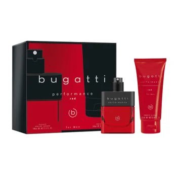 Bugatti Performance Red For Men Gift Set (Eau De Toilette Spray 100ml + Shower Gel 200ml) - Fragrance London