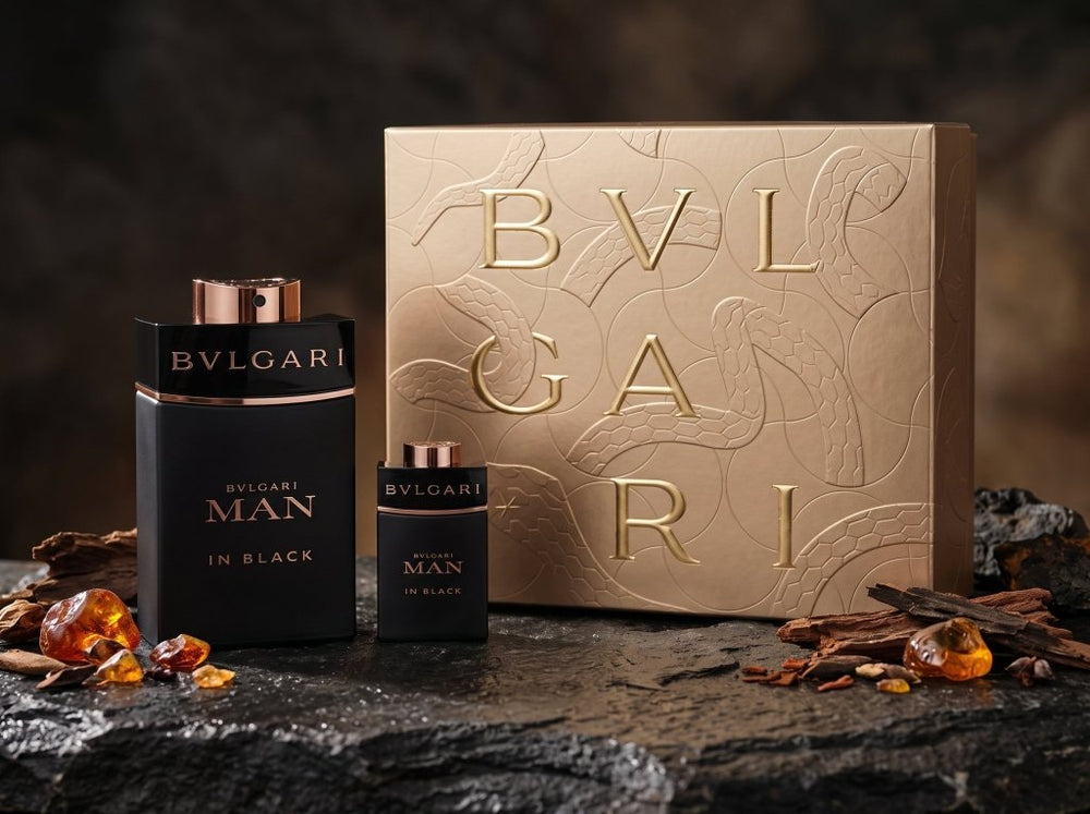 Bulgari Man In Black Eau De Parfum Spray 100ml / Eau De Parfum Spray 15ml - Fragrance London