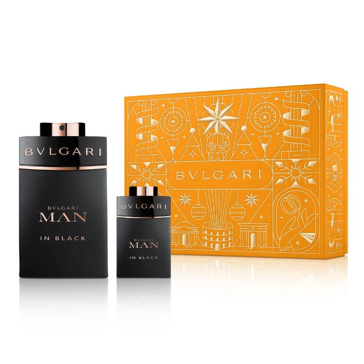 Bvlgari Man In Black Gift Set (Eau De Parfum 100ml + Eau De Parfum 15ml) - Fragrance London