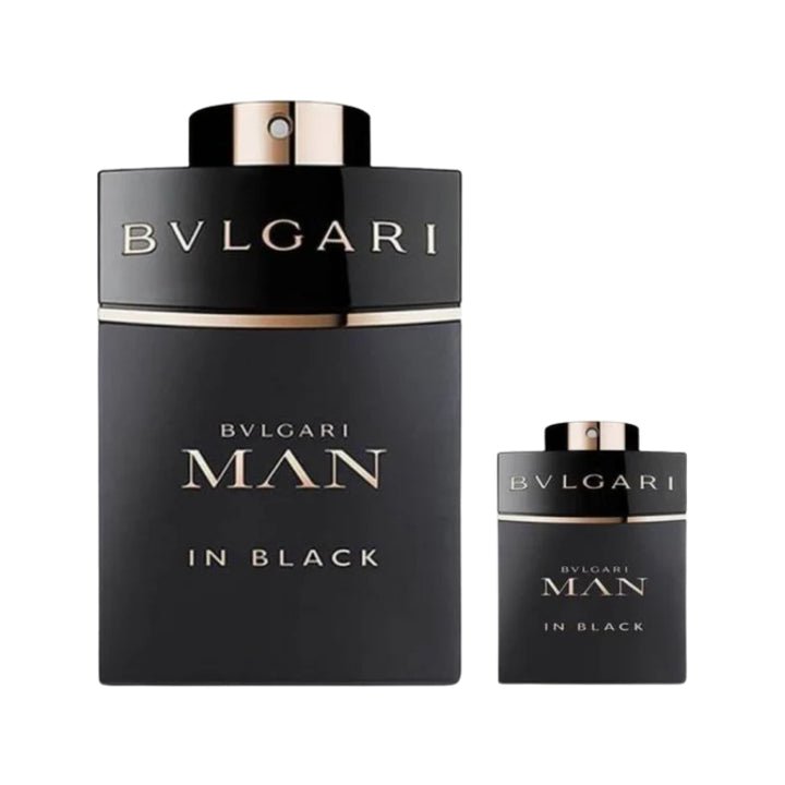 Bvlgari Man In Black Gift Set (Eau De Parfum 100ml + Eau De Parfum 15ml) - Fragrance London