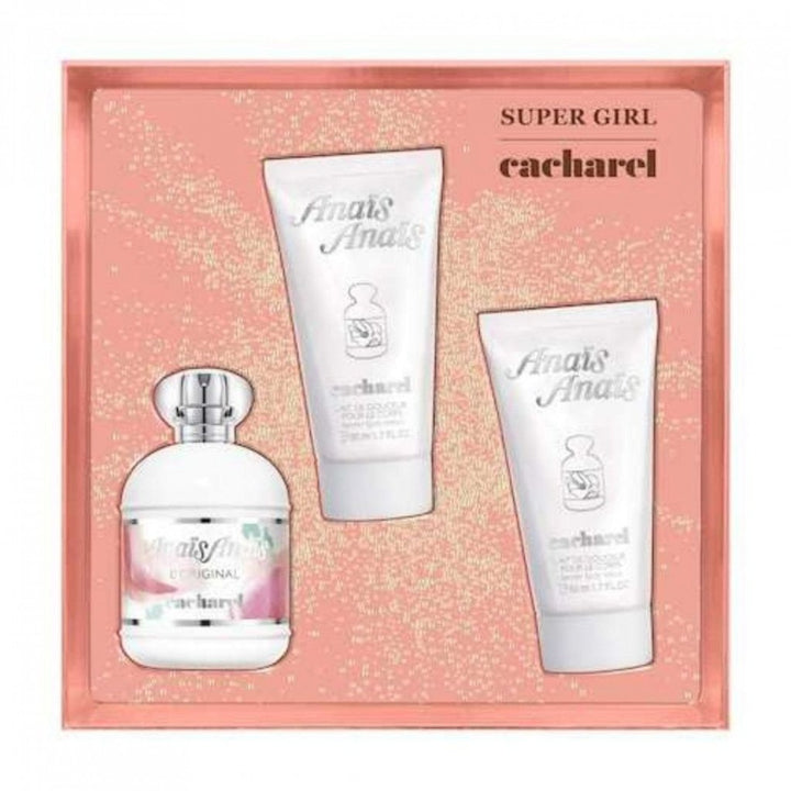 Cacharel Anais Anais Gift Set (Eau De Toilette 100ml + Body Lotion 50ml x2) - Fragrance London