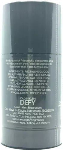 Calvin Klein Ck Defy Deodorant Stick 75ml - Fragrance London