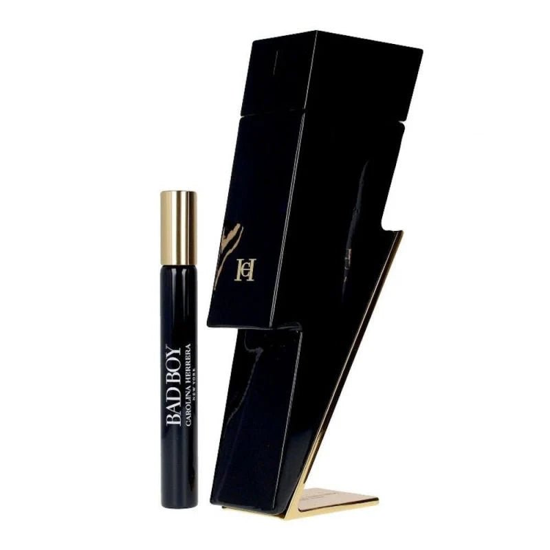 Carolina Herrera Bad Boy Gift Set (Eau De Toilette Spray 100ml + Eau De Toilette Spray 10ml) - Fragrance London