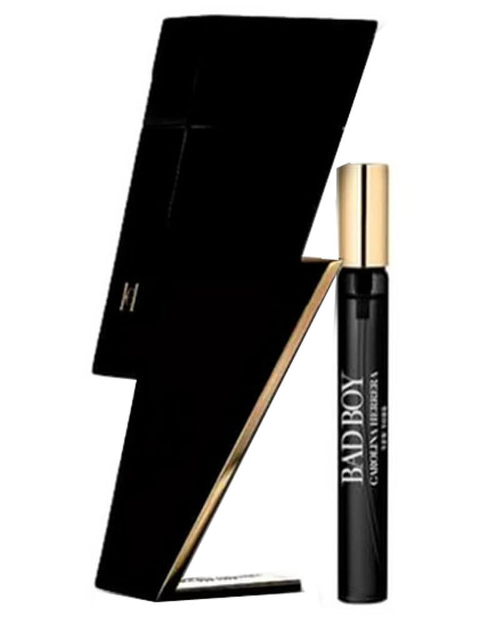 Carolina Herrera Bad Boy Gift Set (Eau De Toilette Spray 100ml + Shower Gel 100ml + Eau De Toilette Spray 10ml) - Fragrance London