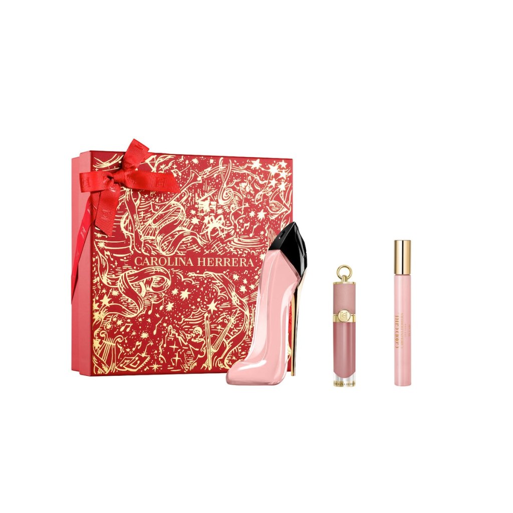 Carolina Herrera Good Girl Blush Gift Set (Eau De Parfum 80ml + Lipstick + Eau De Parfum 10ml) - Fragrance London