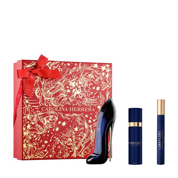 Carolina Herrera Good Girl Gift Set (Eau De Parfum 50ml + Body Moisturiser 100ml + Eau De Parfum 10ml) - Fragrance London