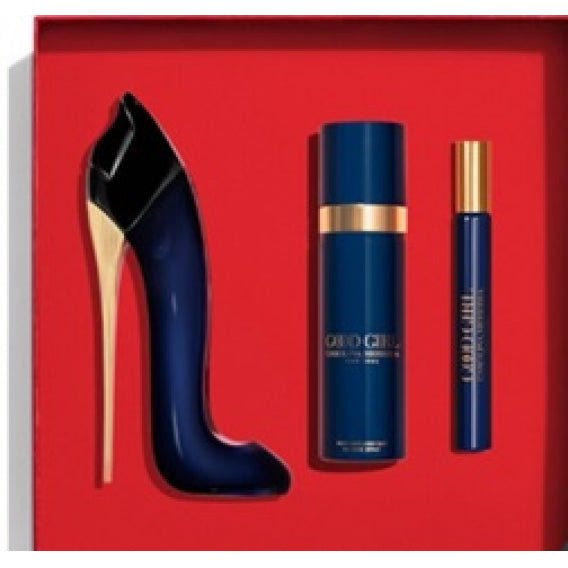 Carolina Herrera Good Girl Gift Set (Eau De Parfum 50ml + Body Moisturiser 100ml + Eau De Parfum 10ml) - Fragrance London