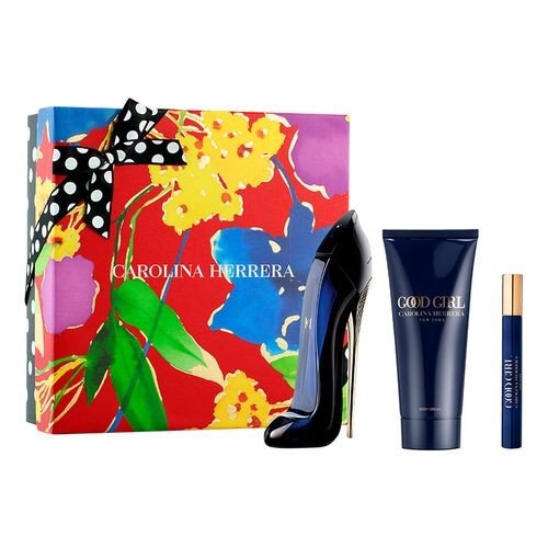 Carolina Herrera Good Girl Gift Set (Eau De Parfum 80ml + Body Lotion 100ml + Eau De Parfum 10ml) - Fragrance London