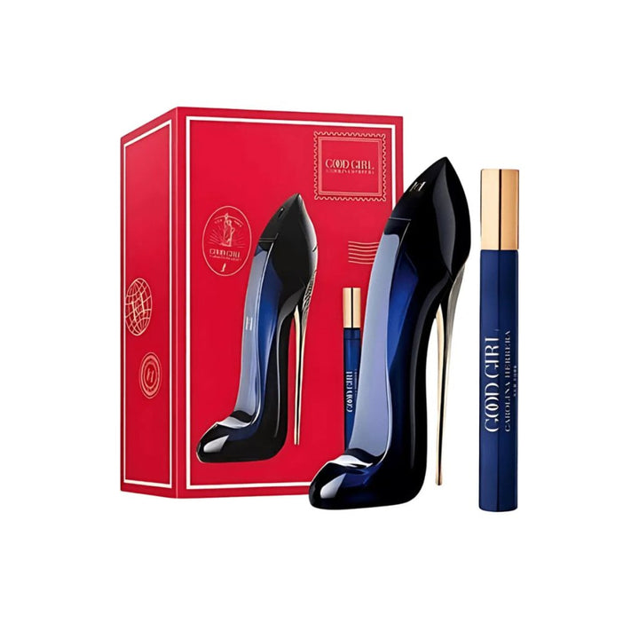 Carolina Herrera Good Girl Gift Set (Eau De Parfum 80ml + Eau De Parfum 10ml) - Fragrance London