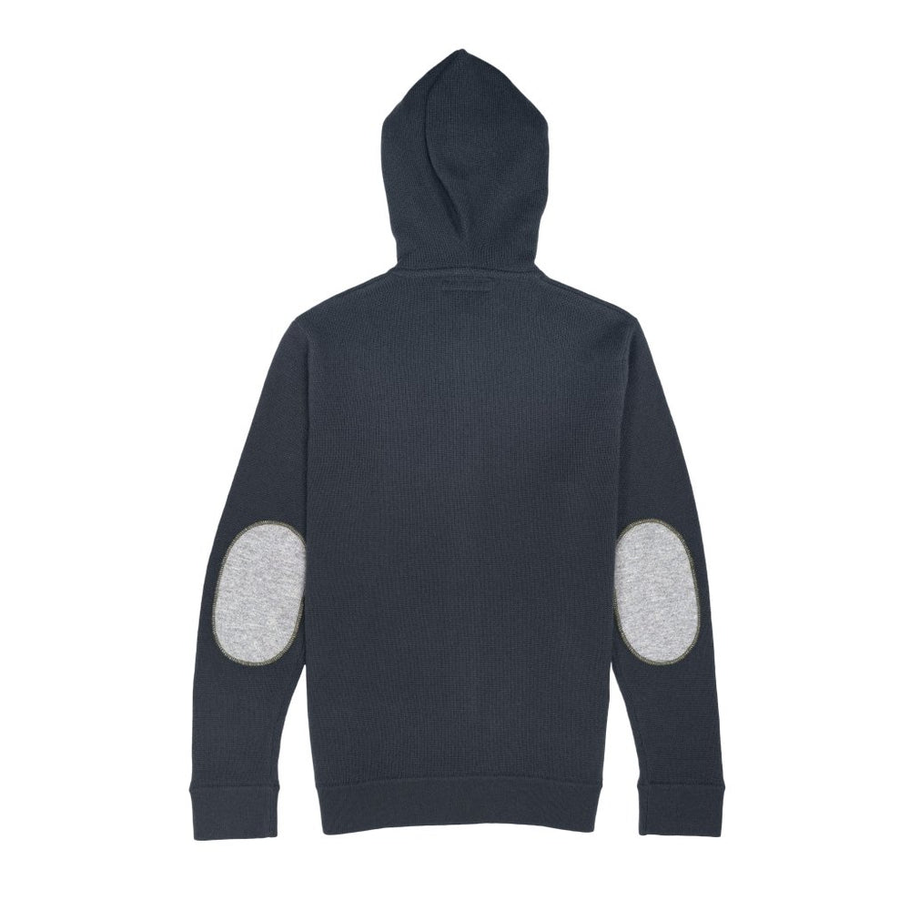 Cashmere Polo Club Logan Men’s Inner Contrast Hooded Full Zip Cardigan Charcoal - 100% Cashmere - Fragrance London