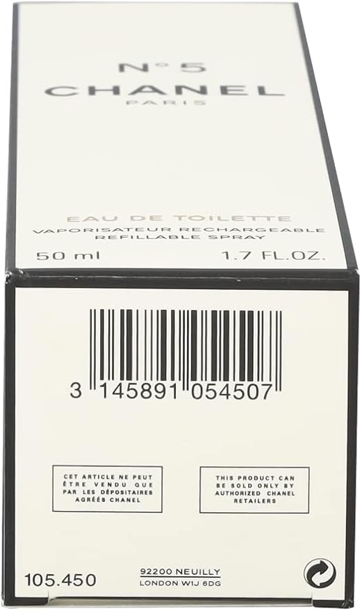 Chanel No 5 Rechargeable Eau De Toilette Spray 50ml - Fragrance London
