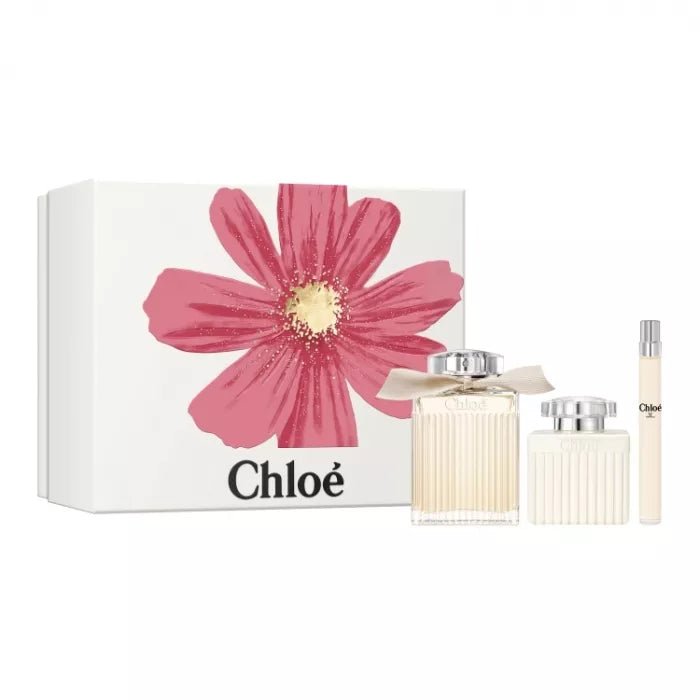 Chloe Signature Gift Set (Eau De Parfum Spray 100ml + Body Lotion 100ml + Eau De Parfum 10ml) - Fragrance London