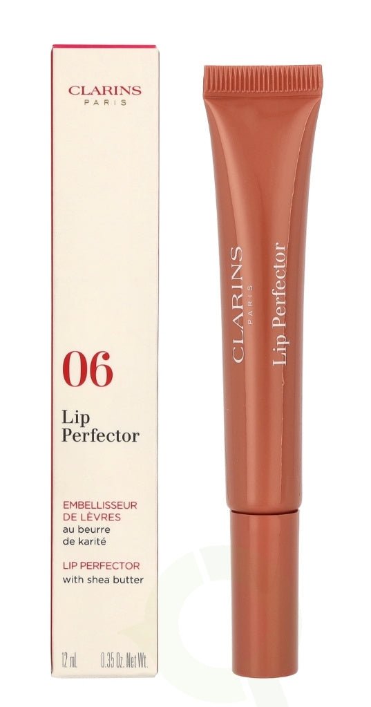 Clarins Natural Lip Perfector Gloss 06 Rosewood Shimmer 12ml - Fragrance London