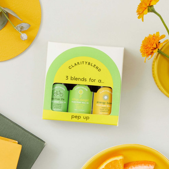 Clarity Blend Pep Up Pulse Point Roller Collection Set - Fragrance London